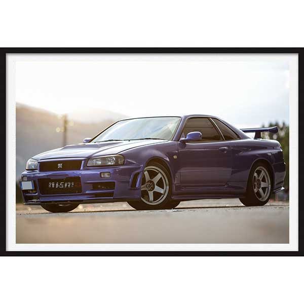 Poster Nissan Skyline Gt R R34 Davide Cironi